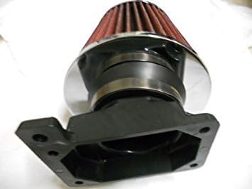 Air Intake Filter MAF Adapter + 3” Air Filter For 95 96 97 98 99 Mitsubishi Eclipse 2.0 Turbo (Include Red Air Filter)