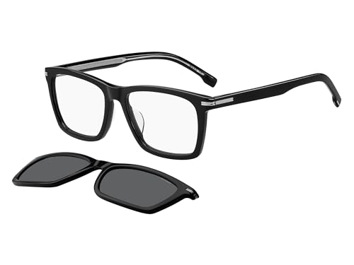HUGO BOSS lunettes de soleil rectangulaires protection UV homme