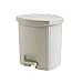 DustBin Klasyfikacja pedału Kosz na śmieci Salon Flip Duża żywarka Kosz, Kryty Kuchnia Kuchnia Can Imitacja Skórzana Ziarna 9L .Bin kuchenny (Color : Beige, Size : 9L)
