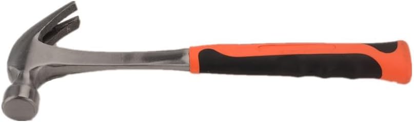 FLZOSPER 20oz Claw Hammer with Smooth Face & Shock-absorbing Leather Long Handle Straight Rip Claw