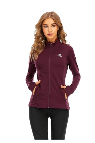 HDTIYUYP Damen Sportjacke UV Trainingsjacke - Laufjacke Leicht Langarm mit...