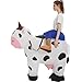 tasanor Blow Up Cow Costumes for Adults,Inflatable Costume Adult,Inflatable Cow Costume,Halloween Costumes for Men/Women (63INCH)