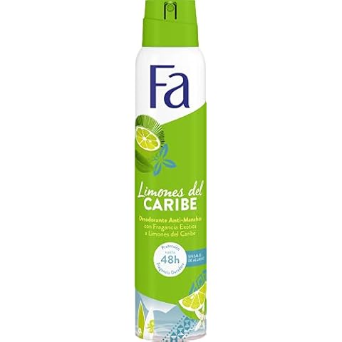 Fa Desodorante Spray Limones del Caribe 48h Anti Manchas Blancas Cover