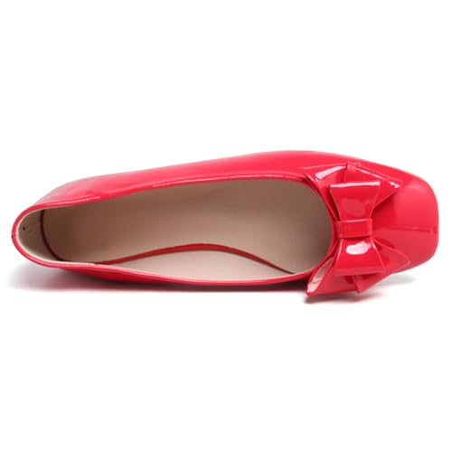 Image of Dear Time Women's Casual Foldable Ballet Flats Square Toe Ballerina Flats Shoes Comfortable