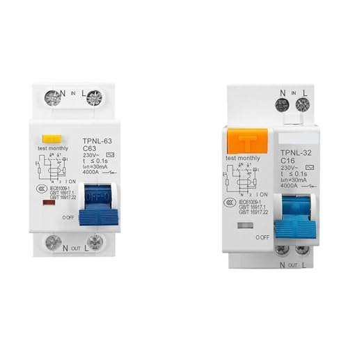 Disjoncteur différentiel 1P+N 32A TPNL pour protection tableau électrique