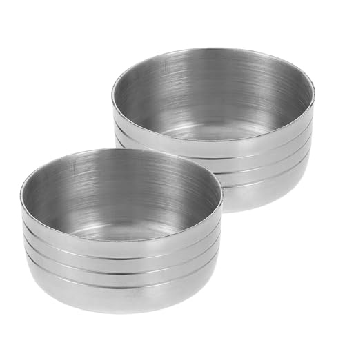 Tofficu Tapa para Coctelera de Acero Inoxidable 2 Piezas, Repuesto para Vaso Mezclador de 350 Ml, Cubierta Antisalpicaduras para Coctelera, Accesorios para Barras y Bares, Uso en Cocina