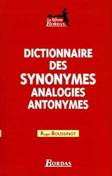 Paperback DICT.SYNONYMES,ANALOGIES,ANTO. [French] Book