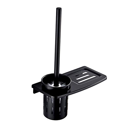 Porte-brosse WC mural amovible noir : fini l'encombrement au sol