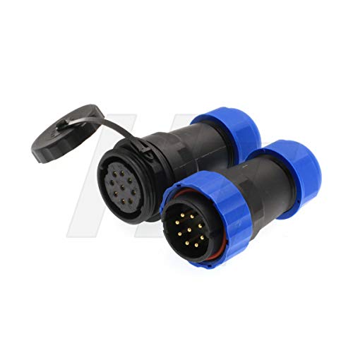 Hangton He29 9 Pin Power Connector Waterproof Ip68 Circular Male Female Wire Cable Plug For Industrial Electrical Transformer #TOP1