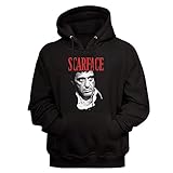 American Classics Scarface Movie Tony Montana Mens Black Long Sleeve Hoodie Sweatshirt 80s Movies Graphic Prints