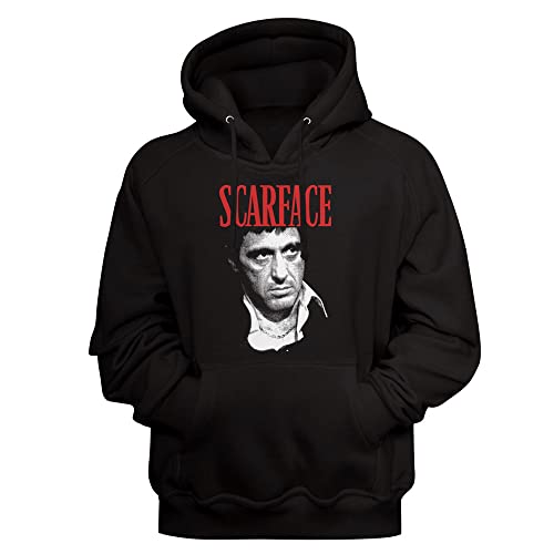 American Classics Scarface Movie Tony Montana Mens Black Long Sleeve Hoodie Sweatshirt 80s Movies Graphic Prints