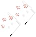 2 Pack Replacement Clear Acoustic Tube for Two Way Radio Earpiece and Headset, Surgical Grade UV Resistant Clear Tube, Replacement Coil Tube