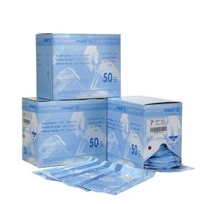 Sempermed SPFP600 StarMed Supreme Latex Surgical Glove, Powder-Free, 6 Size, Clear (Pack of 300)