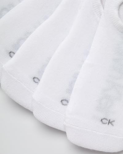 Image of Calvin Klein Womens No Show Socks - 6 Pack Lightweight Cotton Blend Invisible No Slip Sneaker Liners Athletic Socks for Women