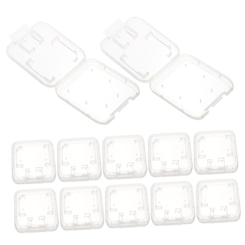 CIYODO Pack Memory Card Storage Cases Card Storage Box Lid Organize Cards Sturdy Plastic Compact Portable