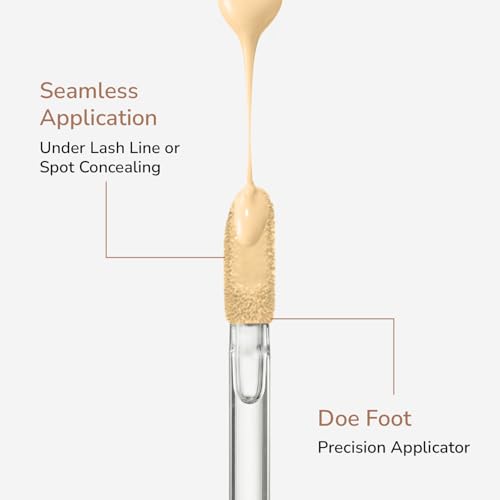 Image of Mila Beaute Built to Cover Liquid Concealer for Women With Spf & Hyaluronic Acid| Full Coverage Matte Finish Concealer for Dark Circles | Easily Blendable & Waterproof Formula| Suitable for Indian Skin Tones - 104N Natural Beige