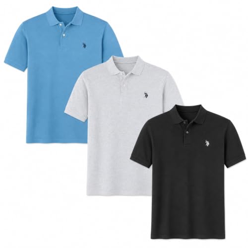 Image of U.S. Polo Assn. 3 Pack Men's Classic Polo Shirt