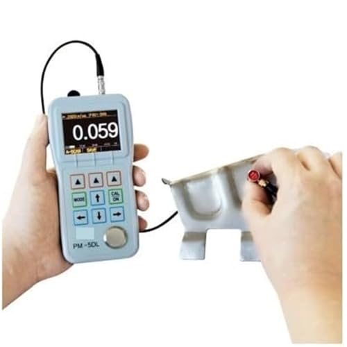Paint Thickness Gauge, PM5DL Ultrasonic Thickness Gauge Provides High-Speed Measurements for On-site Inspection, Handheld Thickness Tester miniatura 2