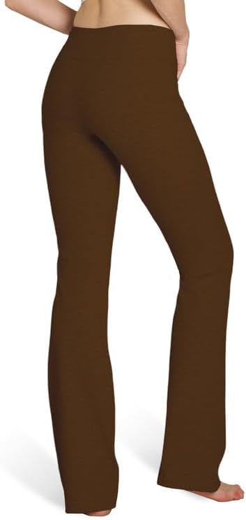 Houmous S-XXXL 29''31''33''35'' Inseam Women's Cotton Bootcut Pants Inner Pocket - Image 2