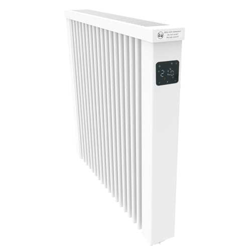 AeroFlow Elektroheizung COMPACT 1300 mit Schamottekern FlexiSmart-Displayregler elektrische Zusatzheizung, Nachtspeicher Ersatz, Elektroheizkörper-Heizgerät