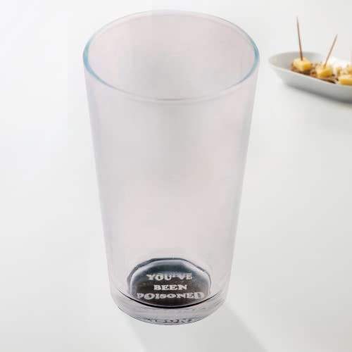 Funny Guy Mugs You Have Just Been Poisoned 16 Oz Pint Glass #TOP1