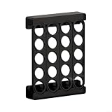 Portacapsule di caffè, a parete, per capsule di caffè, dispenser con 20 fori, per cucina (nero)