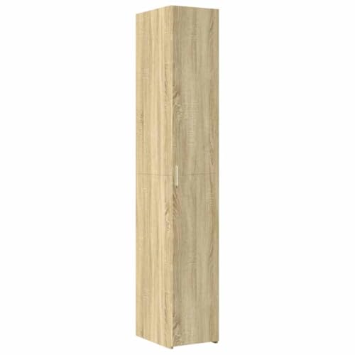 Armario alto con 8 compartimentos y montaje de puerta flexible en madera 7