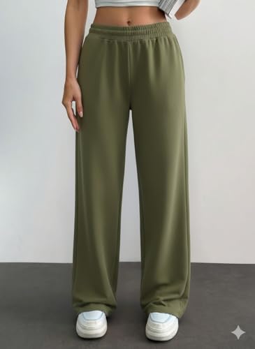 Image of dockstreet Women's /Unisex ONESOPEN Bottom Drawstring Pure Cotton Stretchable Baggy Jogger Pants