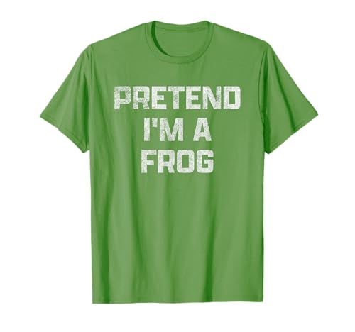Funny Lazy Halloween Pretend I'm A Frog Camiseta