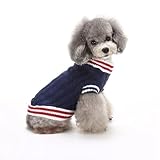 Teddy Dog Sweater 100% Cotton Handmade Woven Christmas Puppy Party School Style Shirt Winter Warm Ou