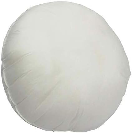 Mybecca 18 inch Round Pillow Sham Stuffer White Pillow Insert for 16" or 15" Pillow Cover