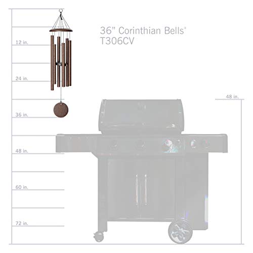 Qmt 36" Corinthian Bells Windchime - Copper Vein #TOP6