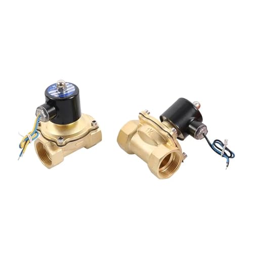Válvula solenoide eléctrica de latón resistente de 1-1/4 para tuberías 2
