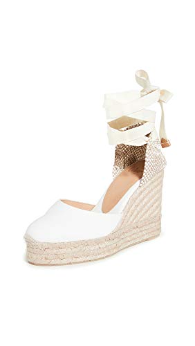 Image of CASTANER ESPADRILLES WEDGE ESPADRILLES CARINA WHITE WOMEN'S