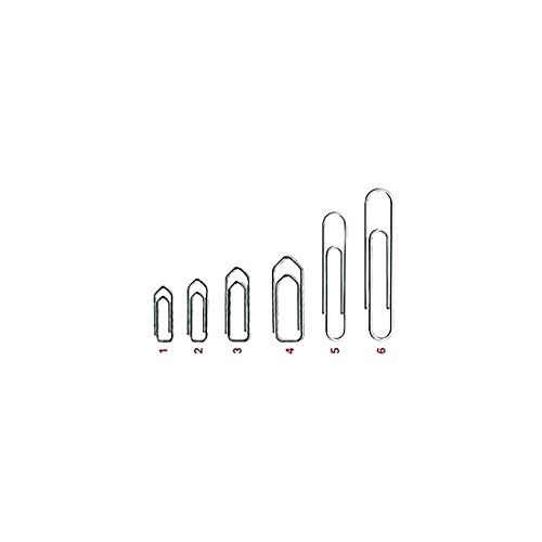 sa-mo Clips de hilo galvanizado, n�mero 4, 10cajas de 100unidades