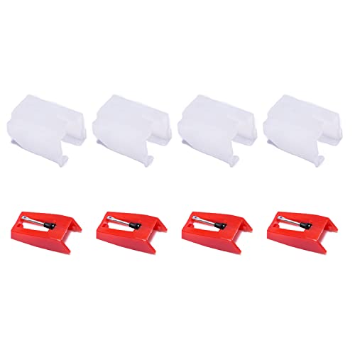 Record Player Needles Aluminum Arm Diamond Stylus, Universal Turntable Replacement Stylus Needles for Most Vinyl Record Players, LP Player, Phonograph (4 Pcs) - Thumbnail 3