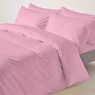 Pizuna 100% Bawełna Poszewka na Kołdrę 140x200 cm Kwarc Brzoskwiniowy,400 nitkowa bawełna czesana o długich zszywkach Zestaw Pościeli z 1 poszewką na poduszkę (Bawełna Zestaw Poszewek na Kołdry)
