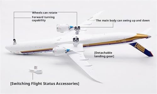 Modelo de avión de 34 cm para decorar despachos y salas de estar 2