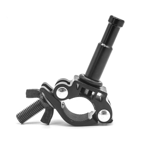Image of PHOCUS Half Coupler Clamp with 5 /8 inch Pin, Photography Heavy Duty Truss Clamp for Round Tube to Support Studio Lighting, LED Ring Lights, Video Equipment (Clamp Range: 30-35mm)