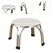 Ioensy Stacking Stool Round Stool Stainless Steel Metal Commercial Nonslip Classroom Stools Multipurpose Stools Chairs for Garden, 22cm
