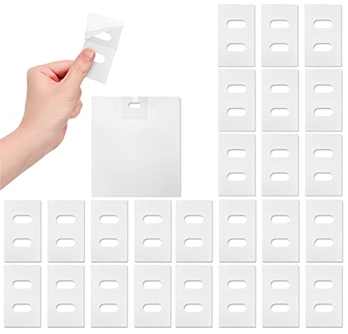 Vertical Blind Repair - 25 Sets (50 Pcs) Vertical Blind Clear Tabs / Vertical Self Adhesive Vane Repair Blinds Broken Vane Repair Kit / Blind Adhesive / Pre-Cut Vertical Blinds / Blind Fixers