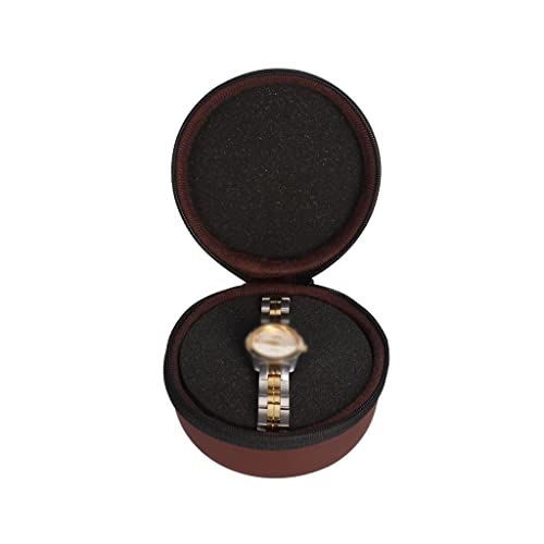 NCKIDESI Caja Relojes Watch Box Holder Organizer Premium PU Caja de Almacenamiento Caja de Regalo de Almacenamiento de joyería Conveniente for el Regalo de cumpleaños Guarda Relojes (Color : Brown) Cover