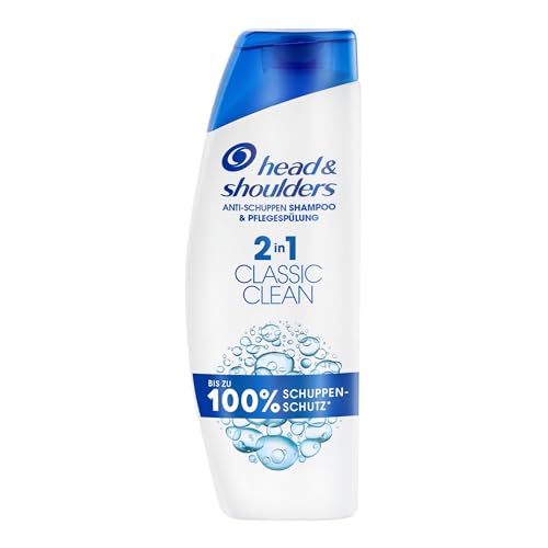 Head & Shoulders Classic Clean 2in1 Anti-Schuppen Shampoo, bis zu 100% Schuppenschutz, 250ml