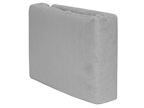 REVITEX - Sábana Bajera coralina Ajustable Paola Cama 150, de Microfibra poliéster, Color Gris, Muy cálida, Tacto Polar, 1 Pieza, válida para Largos 1,90 y 2 Metros, fácil de Lavar a máquina.