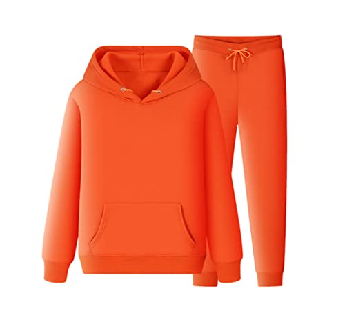 Survêtement à capuche ample contre le froid d'automne ensemble polaire mixte