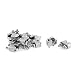 New Lon0167 M2 Wire Featured Rope U Bolt Reliable Efficacy Cable Clamp Clips Silver Tone 12pcs(id:9ef e9 0b)