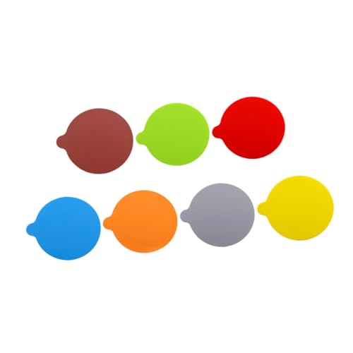 Cabilock 7pcs Multi-Functional Silicone Jar Opener Pads Non- Gripper for and Jar Opening Creative Design for Seniors and Weak Hands Heat Insulation and Colors