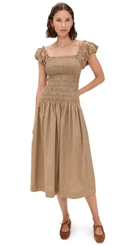 WAYF Women's Cassidy Smock Midi Dress