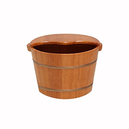 Spa de pies de madera maciza 38cm x 24cm miniatura 1