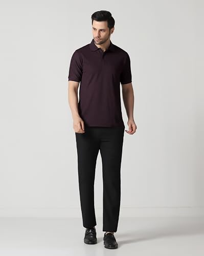 Image of TAGDOMen's Polo T Shirt | Half Sleeve | Textured & Collar Polo T-Shirt for Men (2053)